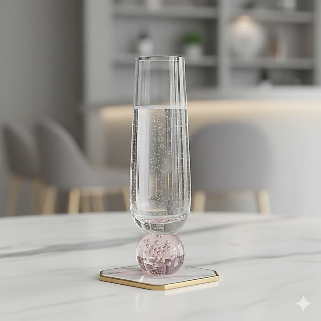 Jogo de Taças Champagne Crystal Esfera – Coleção Art & Bubbles Sphere(Edição Limitada)