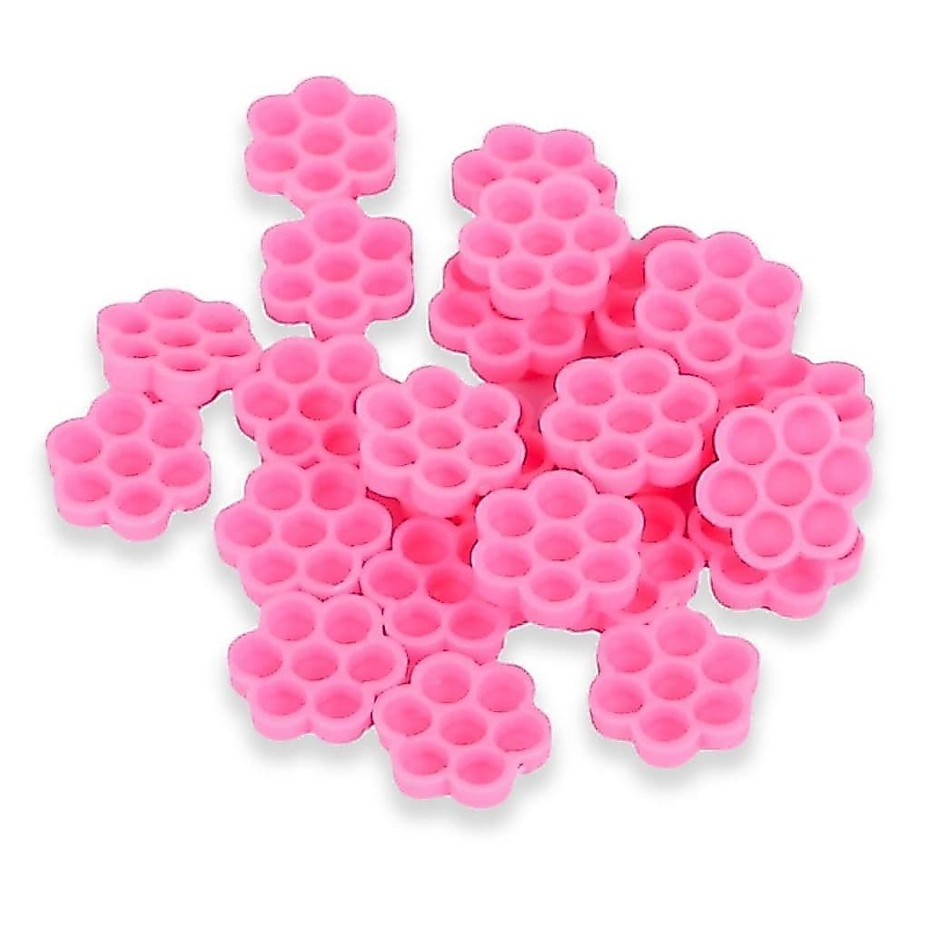 100 Batoques Florzinha Para Anel Suporte De Cola Extensão De Cílios