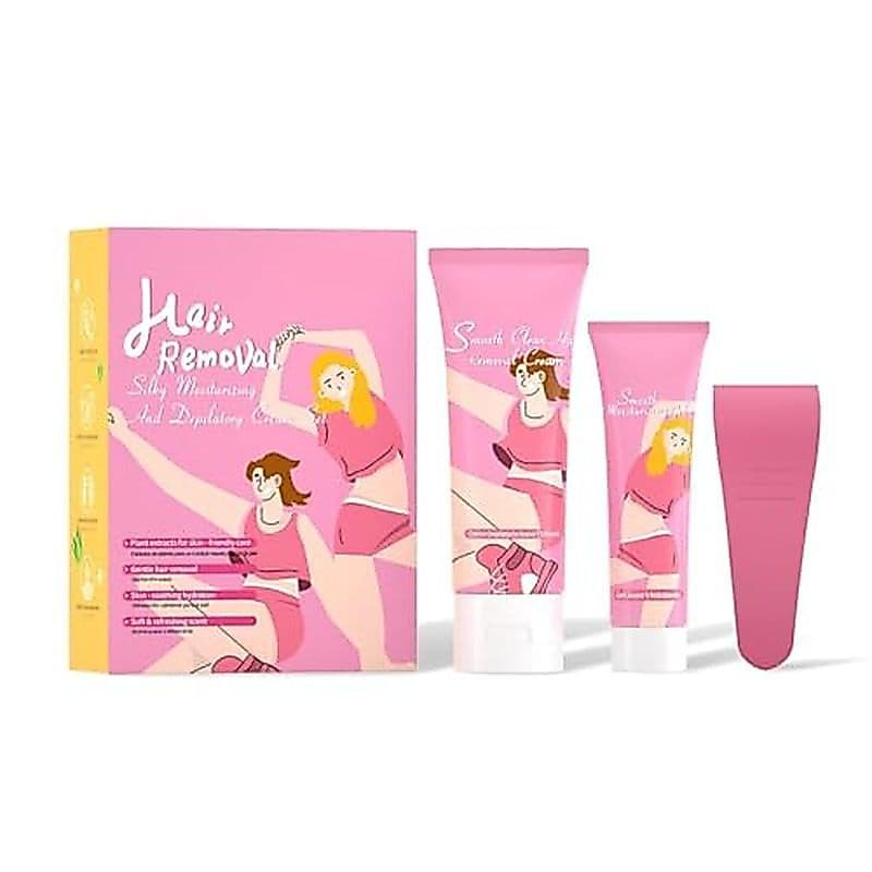Gowwim Creme Depilatório Para Mulheres , Removedor De Pêlos Corporais Com Aloe Vera & amp ; Vitamina E Suave Pele Sensív