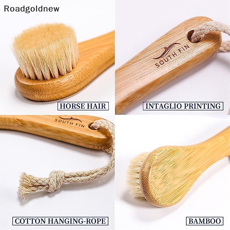 1pc Escova de Limpeza Facial de Bambu Escova Esfoliante para Cabelo Cuidado Profundo dos Poros Massagem Facial NW FFKZ