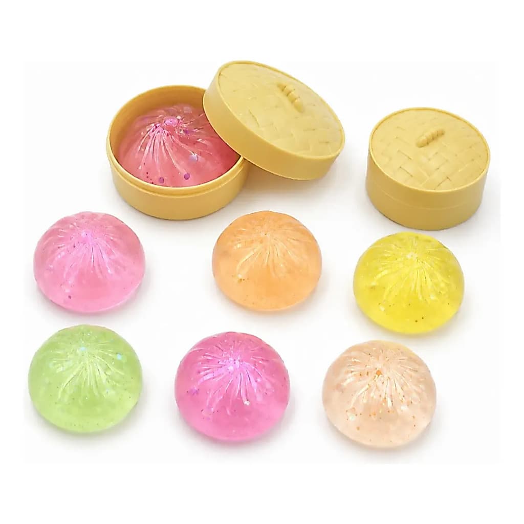 Taba Squishy Mini Dumplings Pãozinho Chinês Surpresa Tik Tok