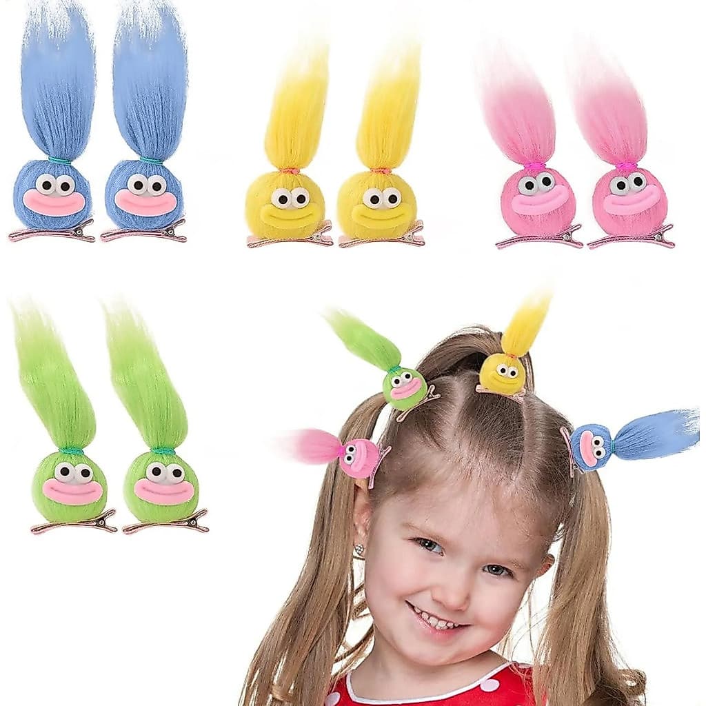 Presilha Cabelo Maluco Hair Clip Arrepiado Festa Criança Presilhas De Cabelo Hair Ball Para Meninas