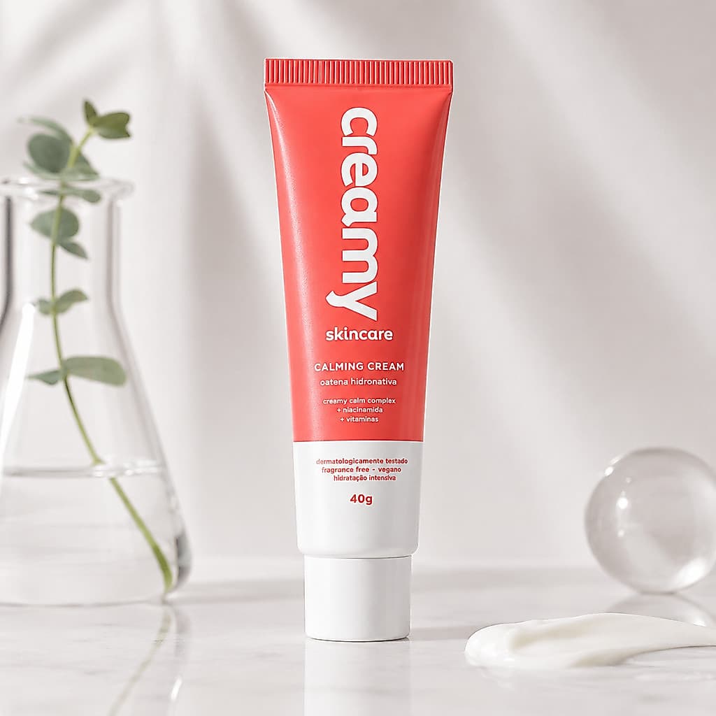 Gel Creme Hidratante Calmante Facial - Calming Cream - Creamy Skincare - 40g