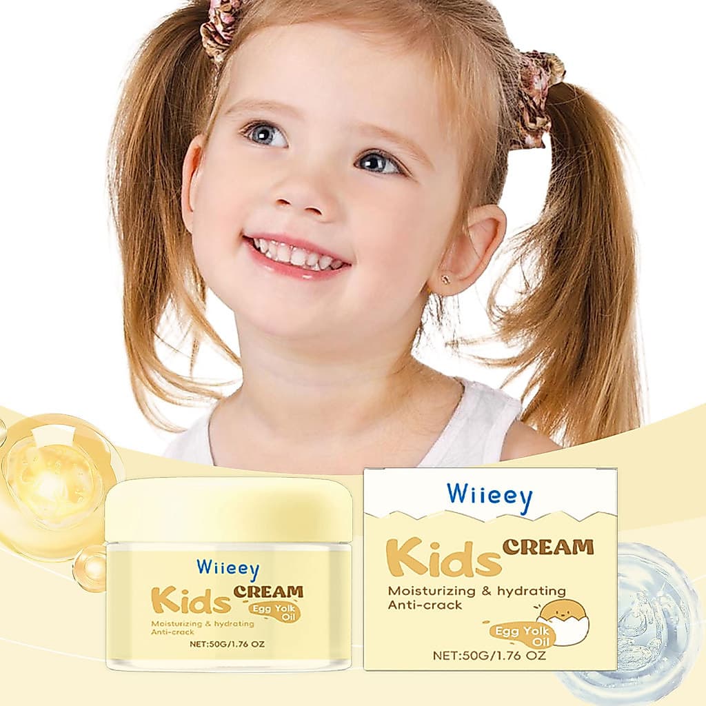 Wiieey Kids Facial Cream : Hidratante Suave E Nutritivo , Fórmula Para Cuidados Diários Com A Pele Uso Confortável .