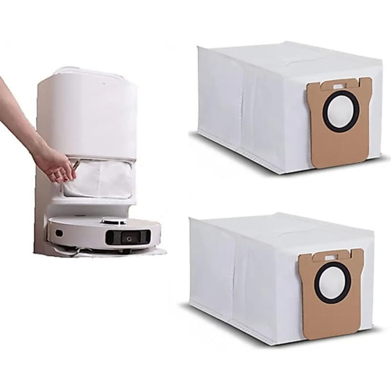 Kit 2 Sacos descartáveis para aspirador Coletor Base Robo Xiaomi Vacuum Mop X20 E X20plu