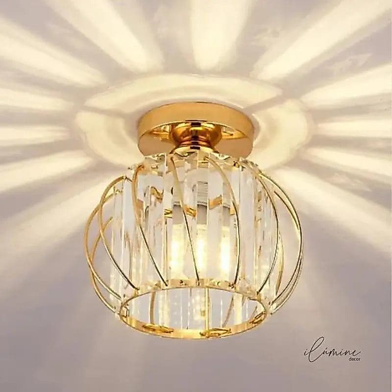 Luminária de Teto Decorativa Cúpula em Vidro