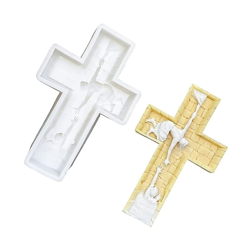 Molde De Silicone De Formato Cruzado YU Para Fazer Sabão , Chocolate E Fundição De Resina