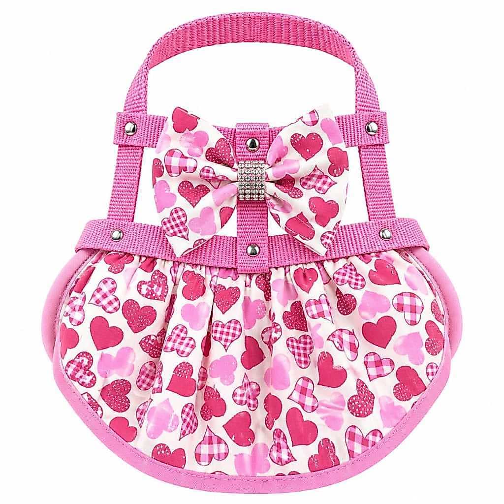 Vestido Peitoral para Cachorro com Laço Ajustável Roupa Pet Tam 0 ao 5