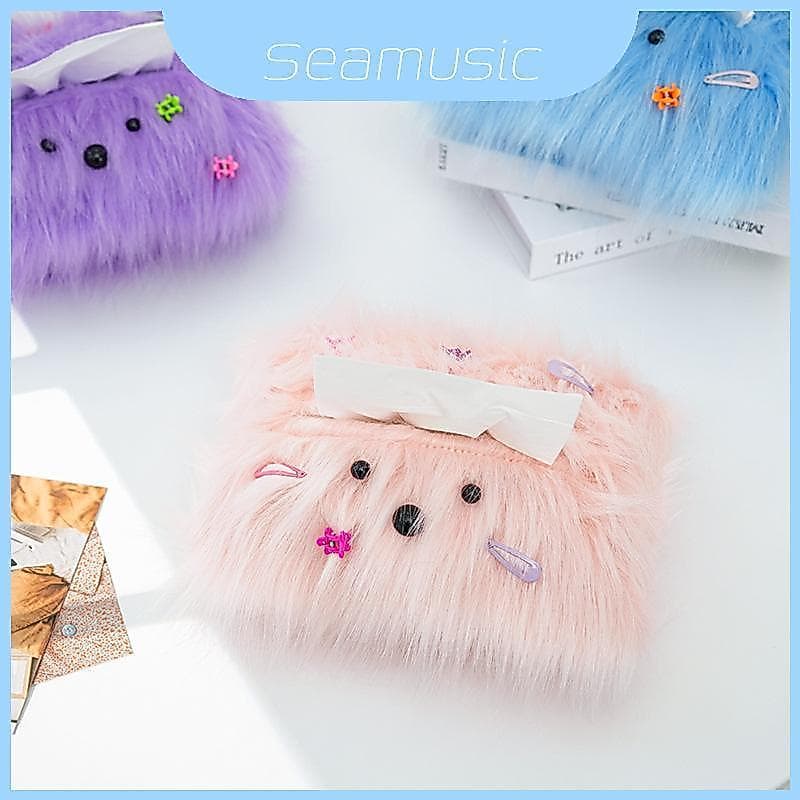 Distribuidor Criativo De Tecido De Pelúcia Longhaired Com Tampa Removível Para Uso Doméstico