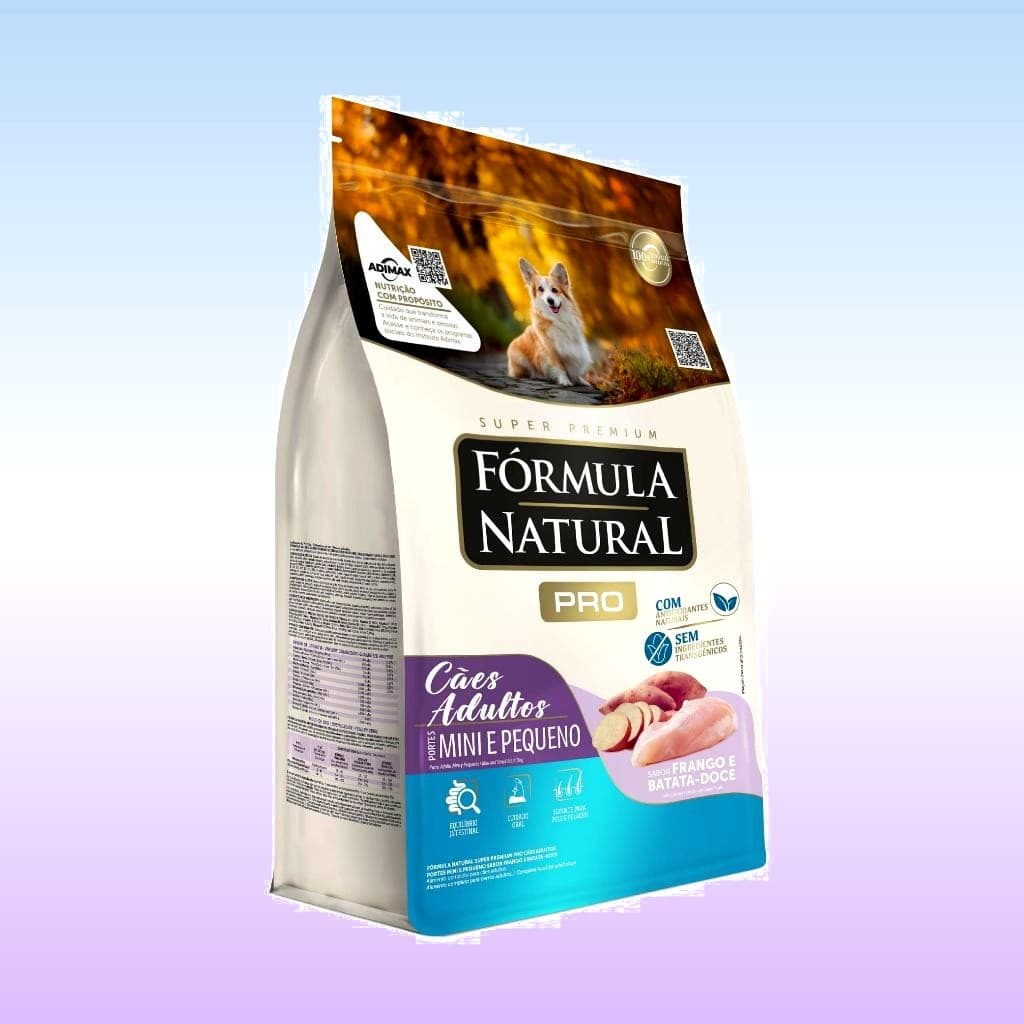Ração Seca Fórmula Natural Pro Cães Adultos Porte Mini e Pequeno 2,5 KG Adimax