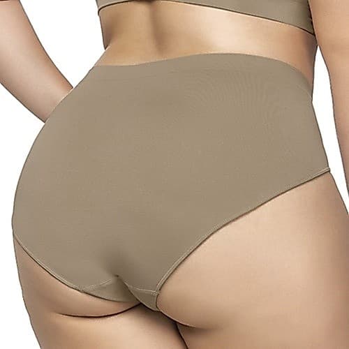 Calcinha Alta Clássica Sem Costura Plus Size Com Toque de Segunda Pele
