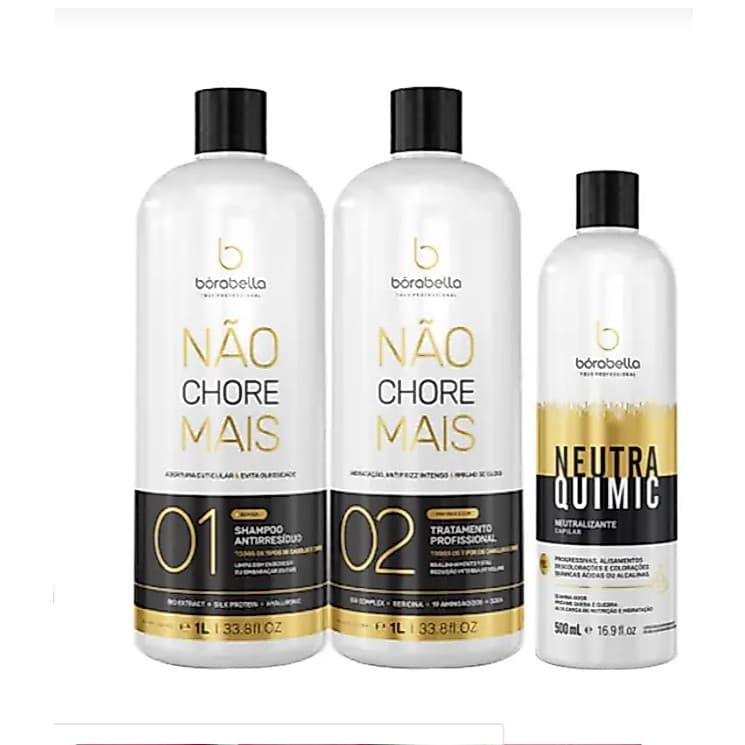 Borabella Kit Não Chore Mais 2x1000 + NeutraQuimic 500ml