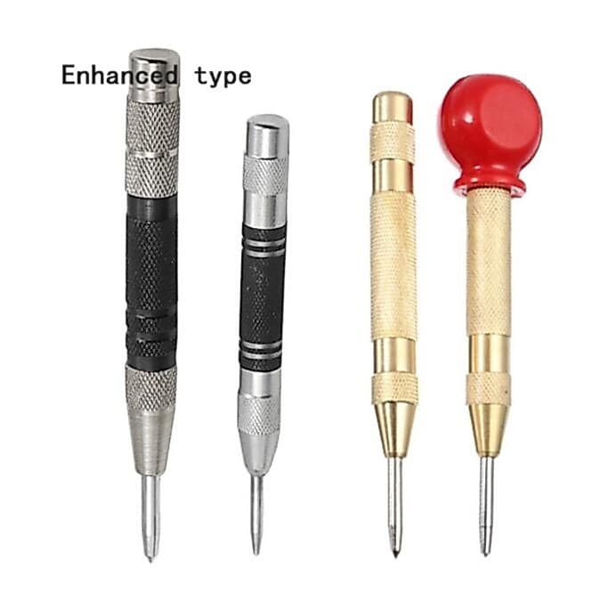 Perfuração Automática Ferramentas Para Trabalhos Com Madeira Broca Pouco Centro Pino Punção Mola Carregada Marqueador De
