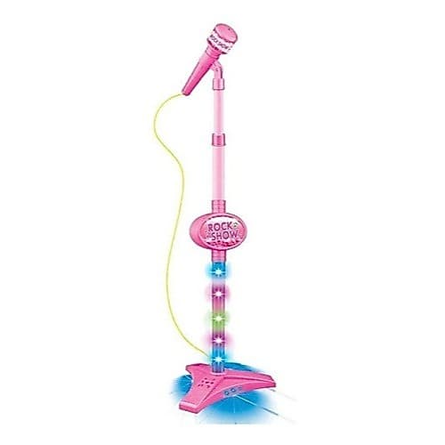 Microfone Infantil Com Som e Luzes Pedestal - Envio Imediato -