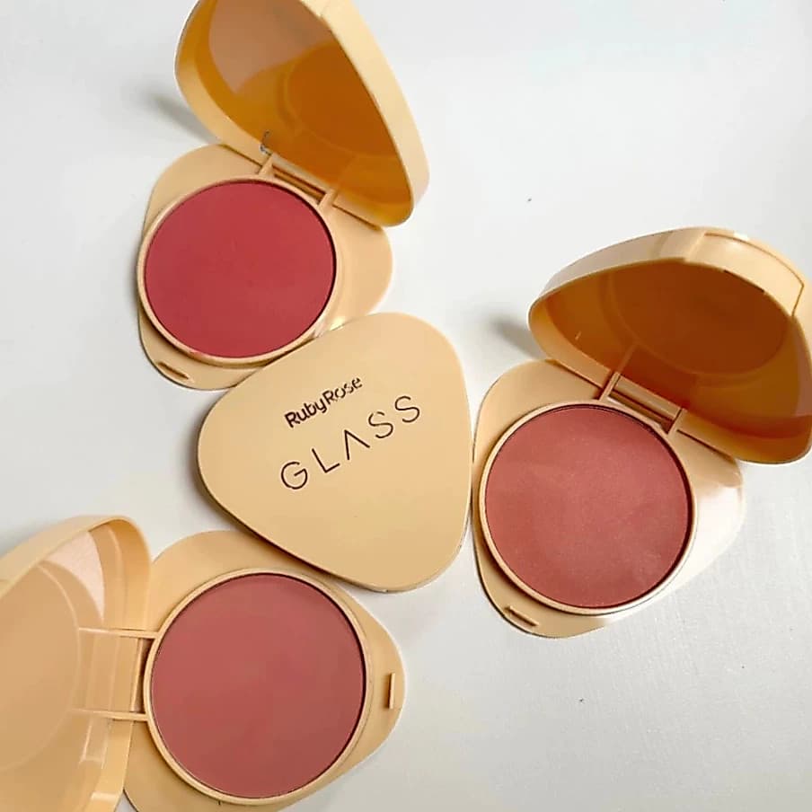 Blush Compacto Ultrafino Aveludado Glass by Ruby Rose