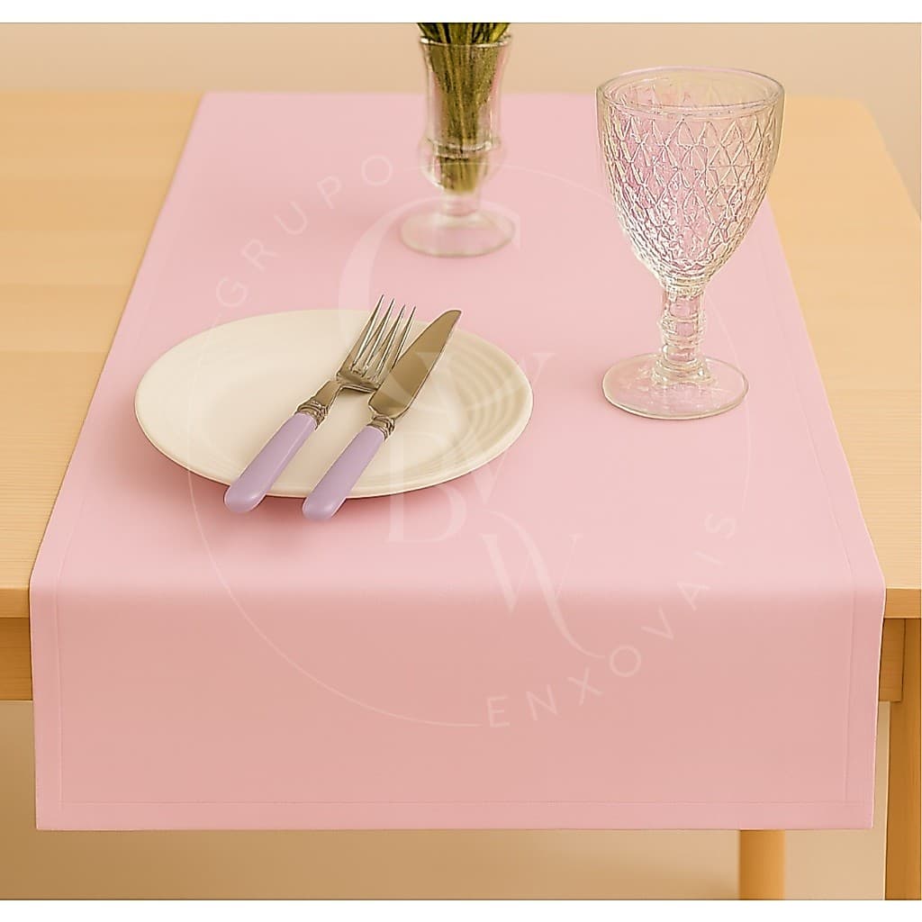 Trilho de Mesa 6 Cadeiras 2,00m x 0,40cm Cores Lisas