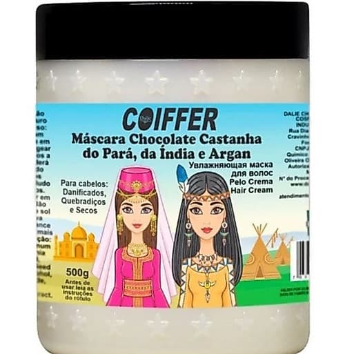 Máscara Chocolate com Castanha do Pará e Argan 500g Coiffer