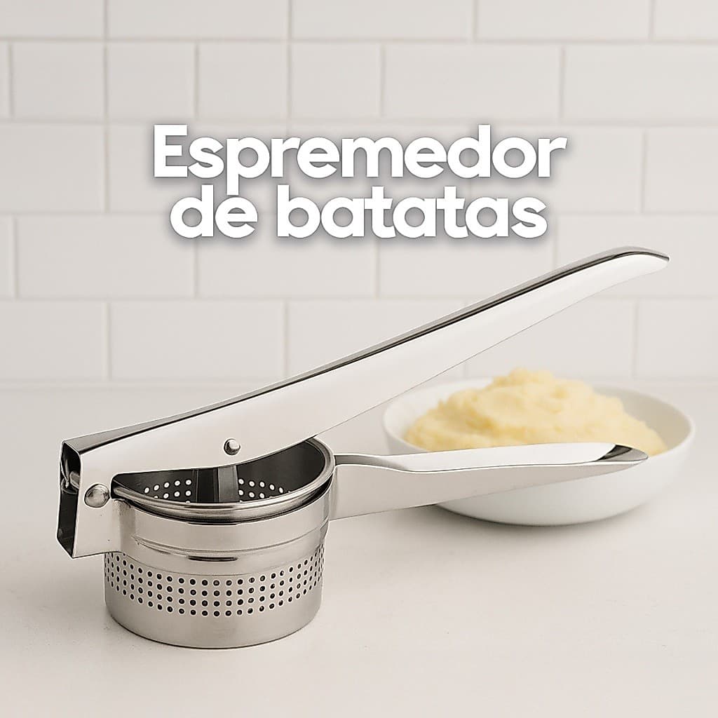Espremedor De Batata Manual Em Aço Inox Profissional Cozinha Amassador de batatas