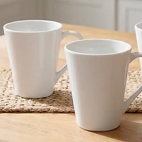 Kit 2 Canecas de Porcelana Branca Branca Sublimação em forno Lettering Personalizada faça orçamento