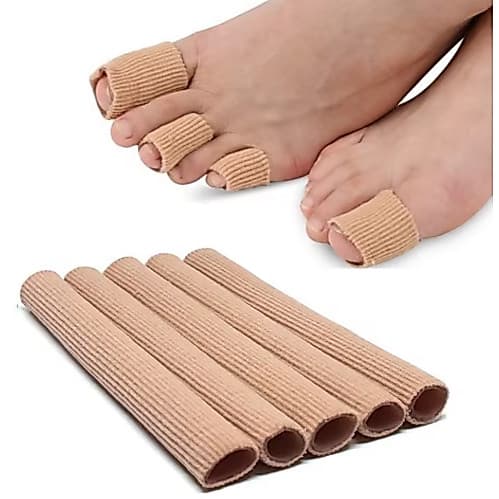 Tubo Protetor Silicone Dedal Ajustável para Calos e Calosidades – Conforto Diário  15 x 2 CM -S