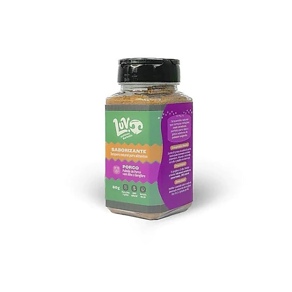 Tempero de Porco com alho e gengibre 60g LUV Saborizante
