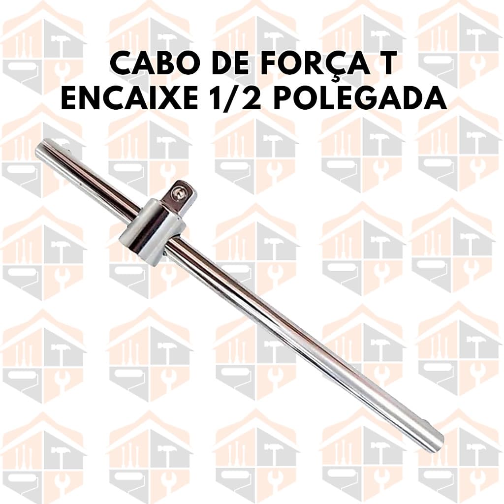 Cabo De Força T Encaixe 1/2 Polegada Para Soquete Profissional 25Cm