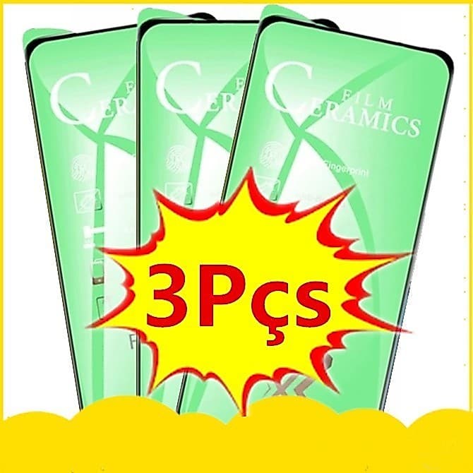 KIT Com 3 película de 9D cerâmica Para.Samsung.Galaxy a52 a54 a34 a14 a23 A72 a71 a20s a32 4g a30 a50/a50s /a70
