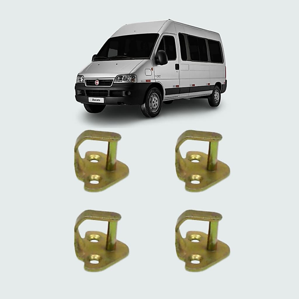 Kit 4 Unidades Batente Gancho Da Porta Ducato De97 A 18