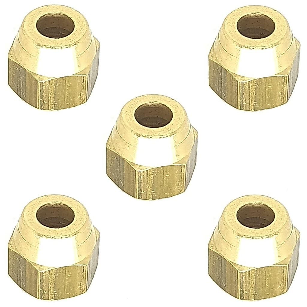 Kit 05 Unidades Porca Ar Condicionado Para Flange 1/4 Cobre
