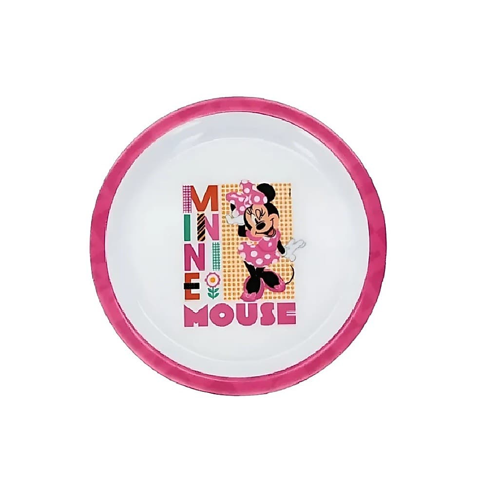 Prato Minnie Fundo Melamine Tuut - Linha Disney 21cm