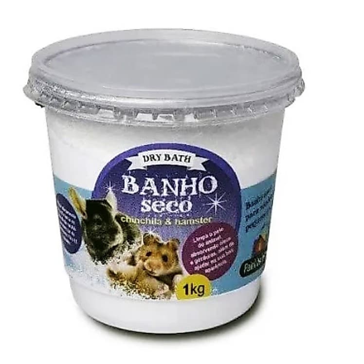 Pó de Banho Seco para Roedores Chinchila, Hamster kg
