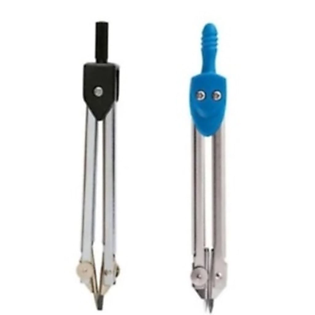 Compasso Metálico LeoLeo Diversas Cores 11,5cm Altura Escolar Papelaria Resina Temoplásticas Metal E Gráfite
