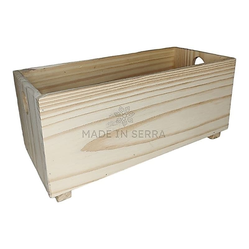 Caixote de Madeira Multiuso Rústico | Organizador Decorativo Artesanal