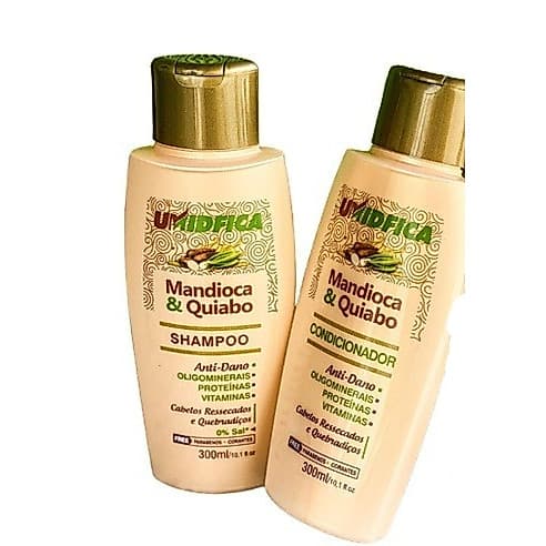 KIT SHAMPOO E CONDICIONADOR MANDIOCA & QUIABO - UMIDFICA