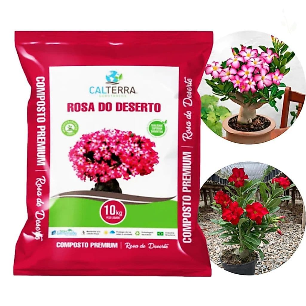 Substrato para Rosa do Deserto 3kg OU 10kg Calterra