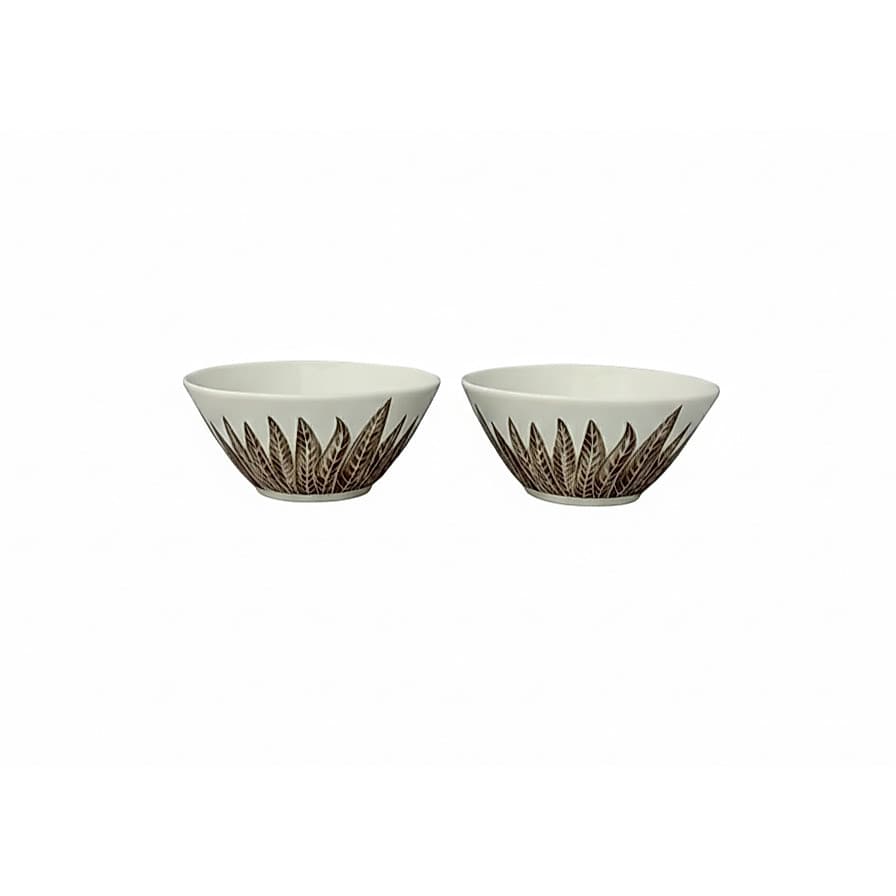 Conjunto 2 Bowls Cerâmica Folhagem Terracota 550ml – InCasa Linha Natural