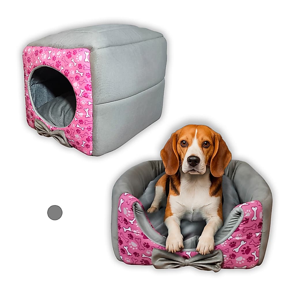 Casinha Toca Cama Iglu 3 Em 1 Gato Cachorro Cão Tam P, M e G