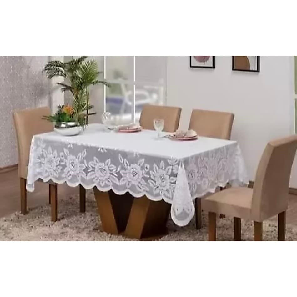 Toalha mesa 4 Lugares renda