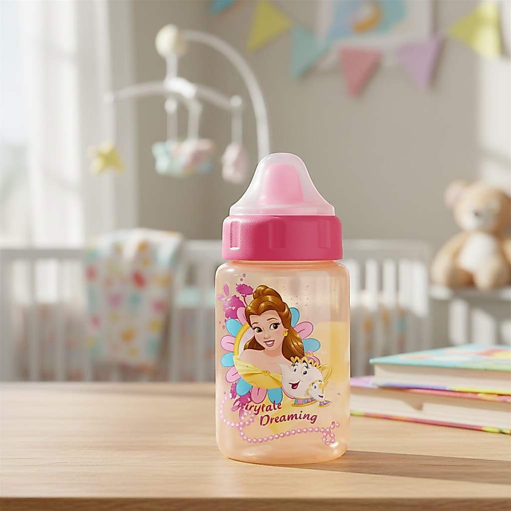 Copo Princesas Infantil 340ml Treinamento Redutor De Pingos