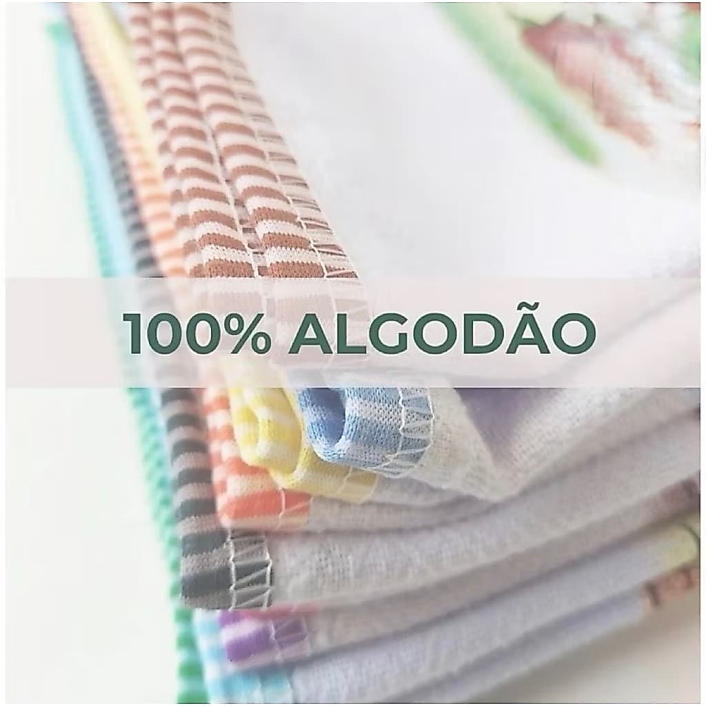 Panos de Prato Kit 10un 100 Algodão Estampado com Viés Reforçado Grande 44x75 Alta Absorção Pano de Copa Cozinha Limpeza