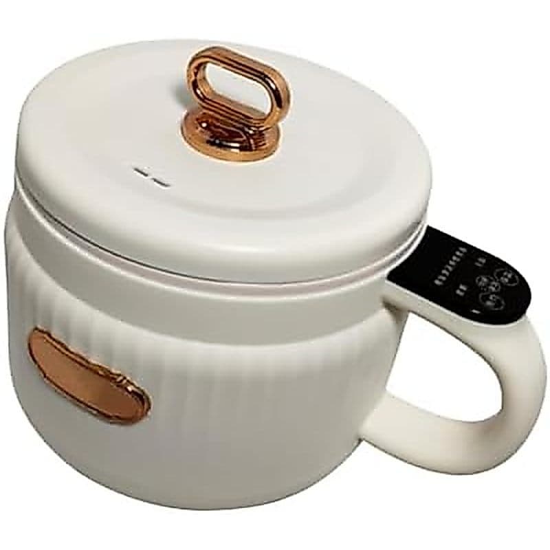S Panela De Arroz 1.6L Macarrão Manter Quente Elétrica Portátil Antiaderente Para 1-2 Pessoas Acampamento Cozinhar Sopa