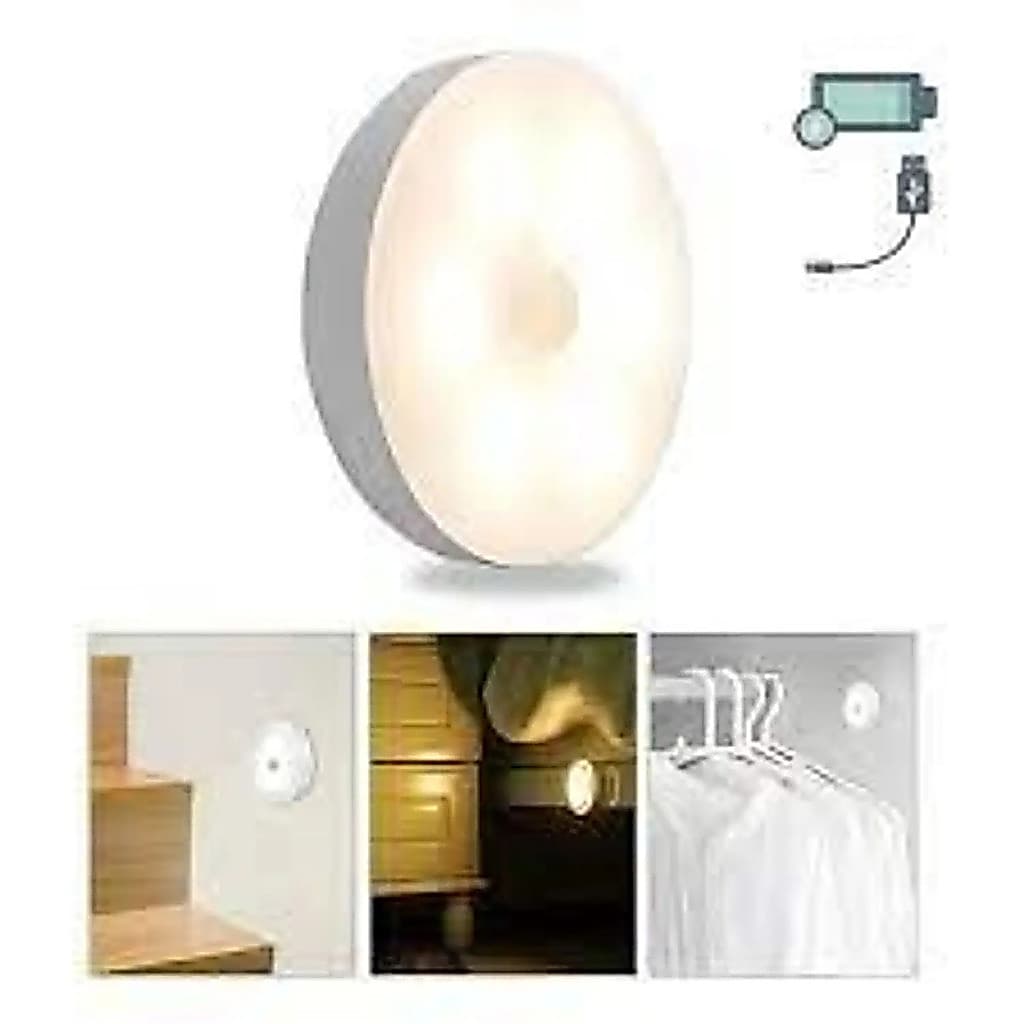Luz Sensor LED Armário Closet Guarda Roupa Recarregável LED