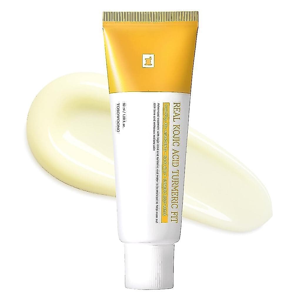 TOSOWOONG Máscara Facial Peel Off com Ácido Kójico Real e Cúrcuma, para Manchas Escuras, Vitamina C e Glutationa, para T