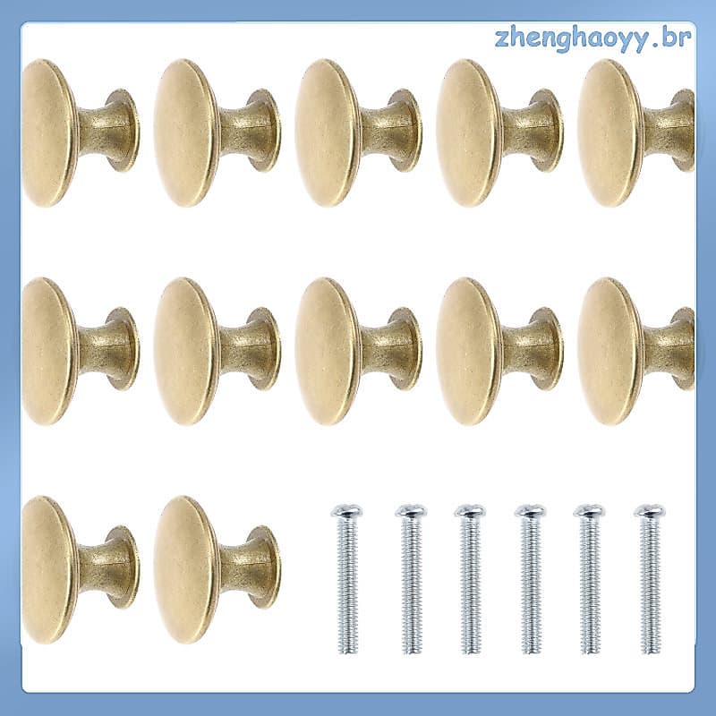 💍 12pcs Puxadores para Móveis de Cozinha Dourados Fáceis de Usar