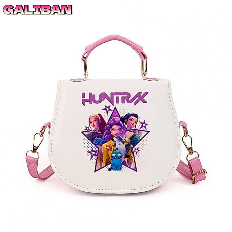 Bolsa Pequena Infantil com Estampa Kpop do Esquadrão de Bruxas de Anime, Bolsa Transversal de PU em Formato Fofo