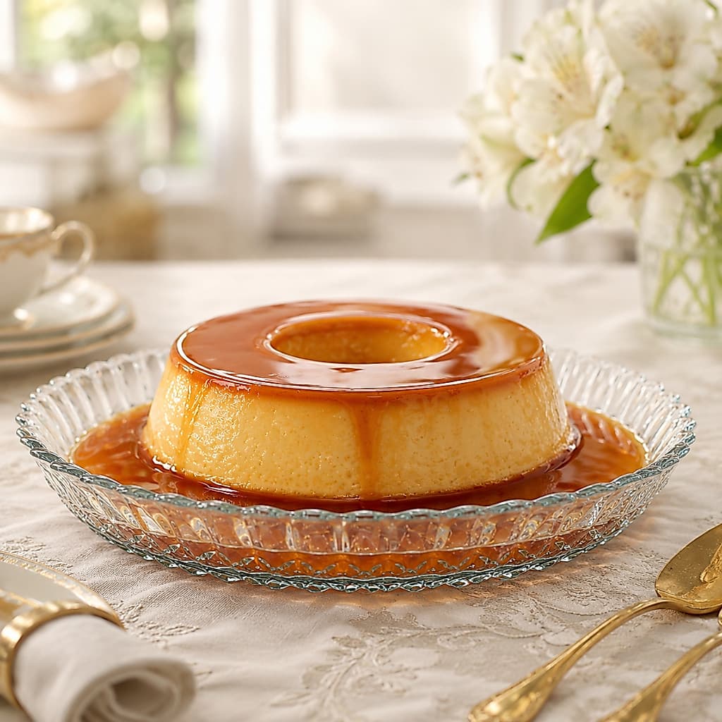 Prato para Bolo e Pudim de Vidro 30cm com Borda Alta Travessa Redonda para Torta Doces Sobremesas Centro de Mesa
