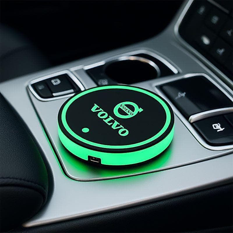 7 Cores Sensor de Movimento Porta-Copo LED para Carro Artigos Automotivos For Volvo XC40 XC60 XC90 C40 S60 V60