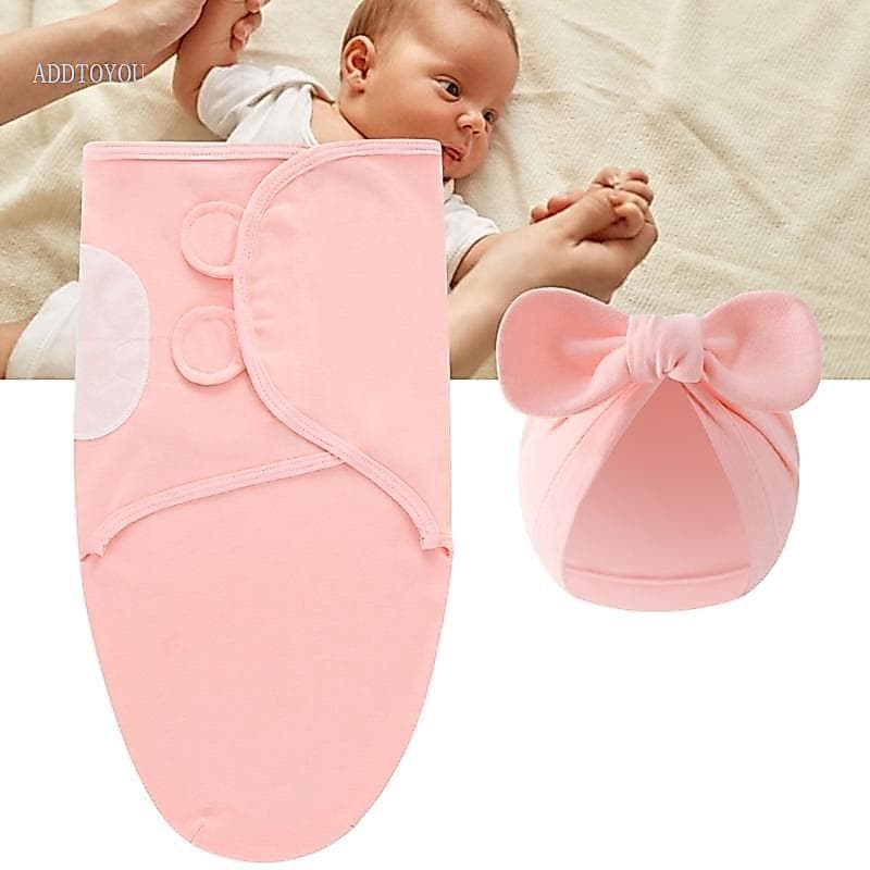 Time 1 Conjunto Bebê Envoltório Colcha Swaddles Cobertor Recém-Nascidos Chapéu Indiano Respirável H