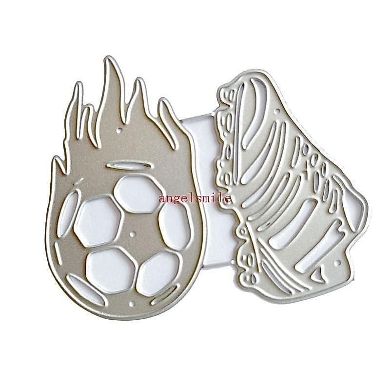 Melhores Matrizes De Corte De Metal De Futebol DIY Artesanato Modelo De Gravação Em Aço Carbono Estêncil