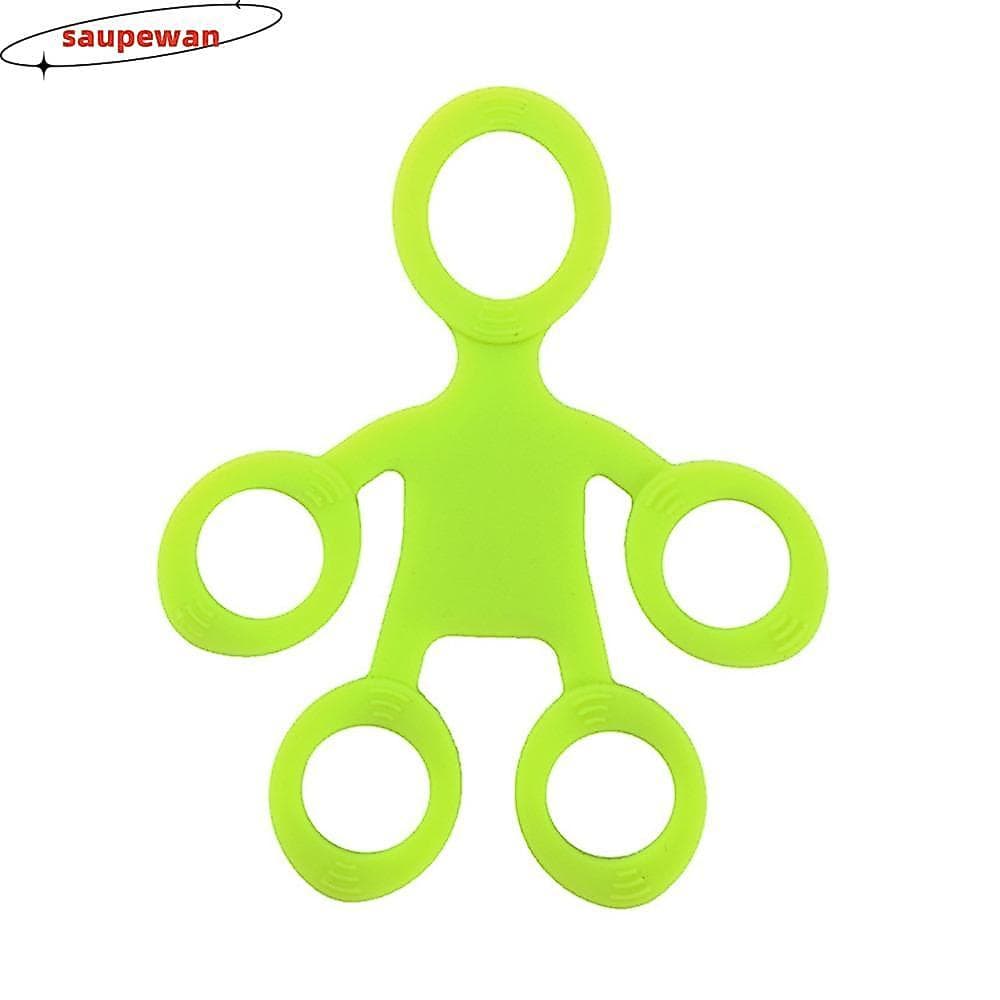 SAUPEWAN 3pcs Exercitador De Dedo , Maca Codificada Por Cores De 5 Loops , Treinador De Aperto De Mão Ergonômico De Sili